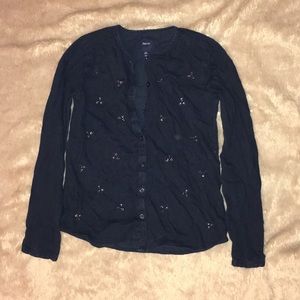 Girls button down top